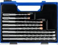ЗУБР Набор буров SDS-plus 8 шт: 5 х 110, 6 х 110, 6 х 160, 8 х 160, 10 х 160, 8 х 210, 10 х 210, 12